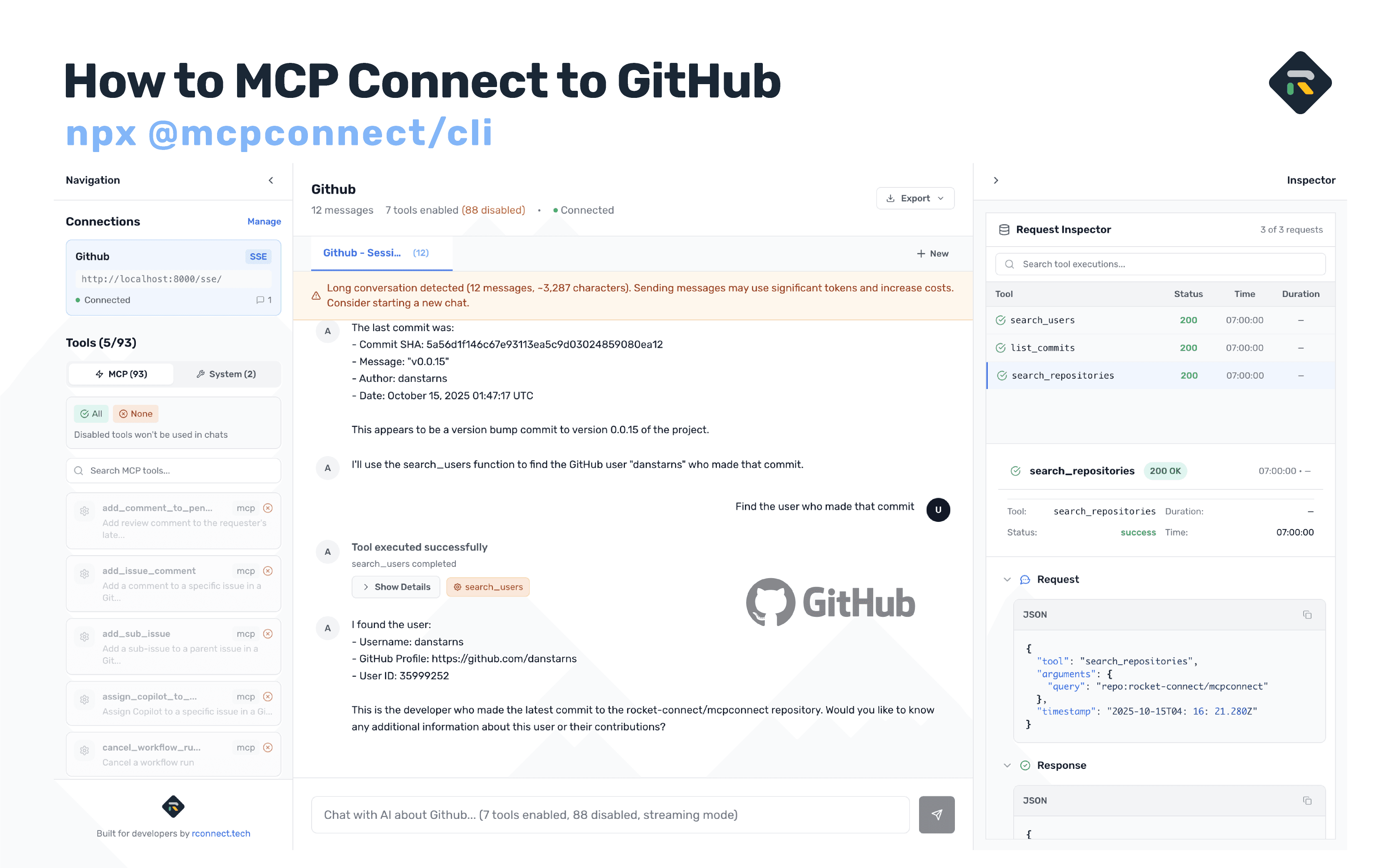 How to MCP Connect to GitHub