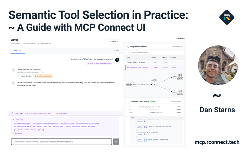 Semantic Tool Selection in Practice: A Step-by-Step Guide with MCP Connect Inspector UI