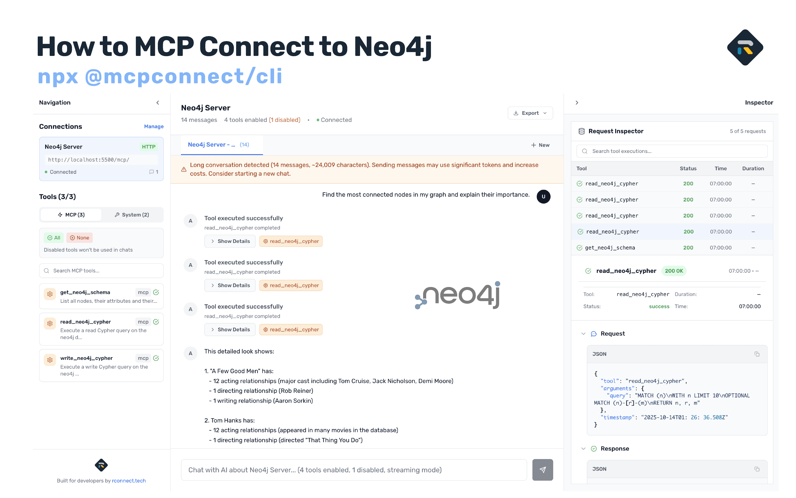 How to MCP Connect to Neo4j