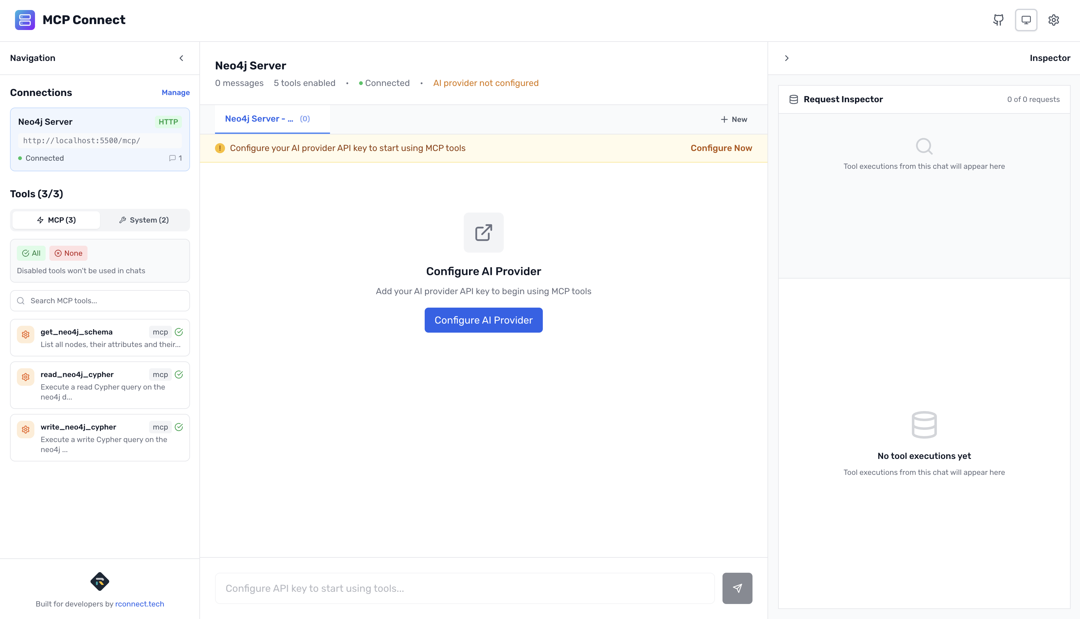 MCP Connect LLM provider selection