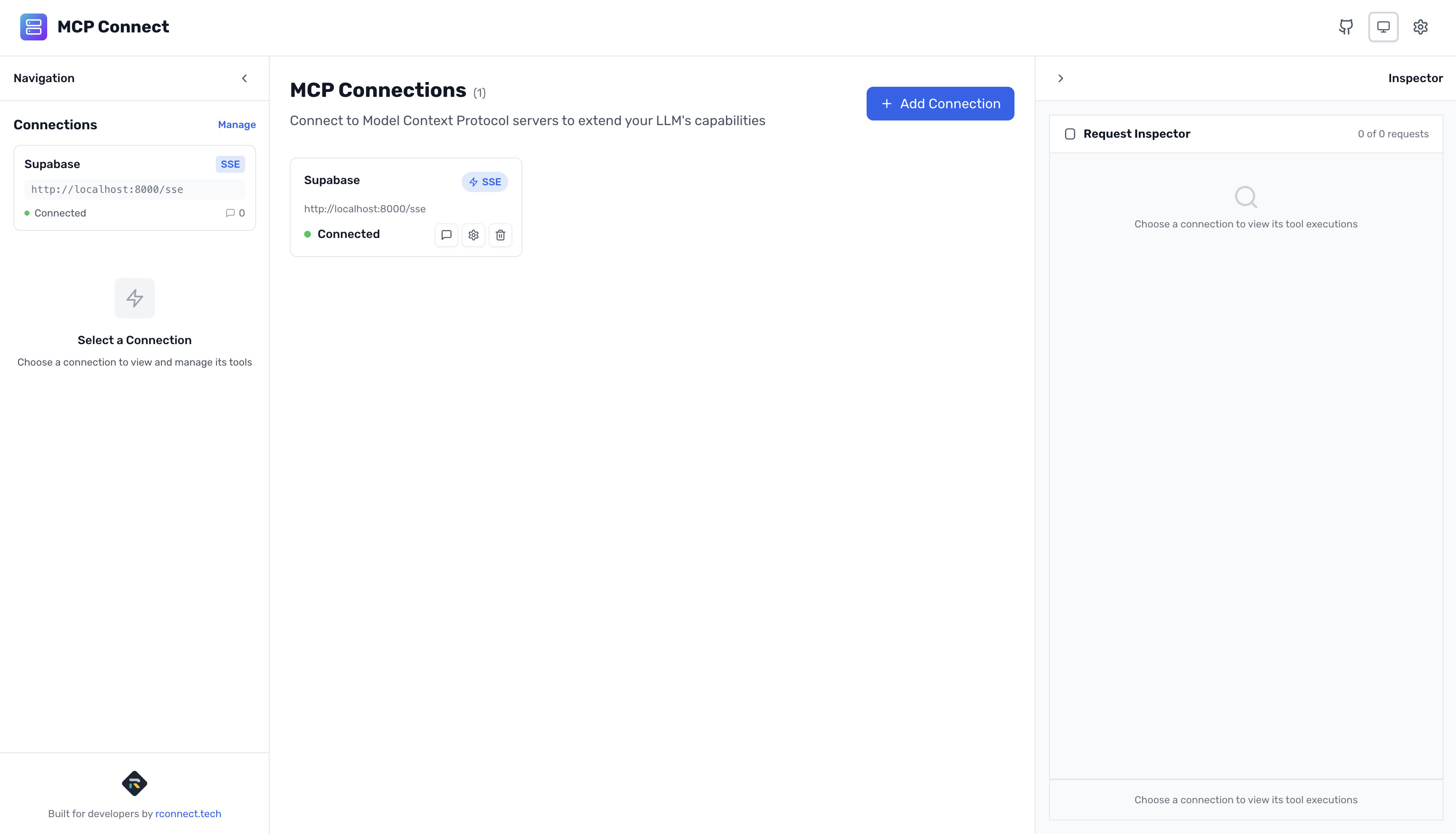 MCP Connect successfully connected